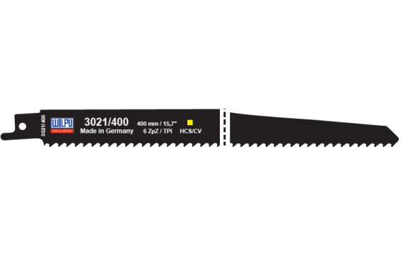 Panza HCS/CV pentru fierastrau sabie pentru lemn / 5 bucati, dimensiune 400 x 19 x 1.27 mm