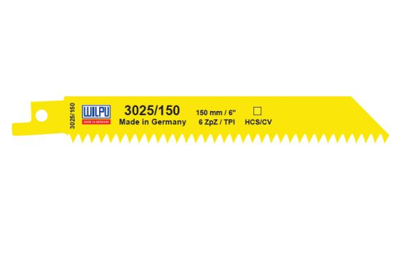 Panza HCS/CV pentru fierastrau sabie pentru lemn / 5 bucati, dimensiune 150 x 19 x 1.05 mm