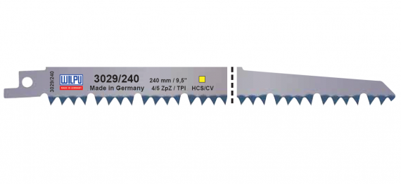 Panza HCS/CV pentru fierastrau sabie pentru lemn / 5 bucati, dimensiune 240 x 19 x 1,27 mm