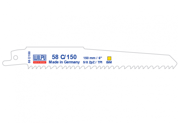 Panza Bi-Metal pentru fierastrau sabie pentru lemn si lemn cu cuie / 5 bucati, dimensiune 225 x 19 x 1.27 mm