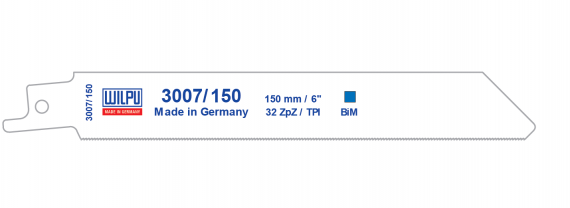 Panza Bi-Metal pentru fierastrau sabie pentru metal / 5 bucati, dimensiune 150 x 19 x 0.9 mm