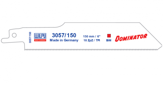 Panza Bi-Metal pentru fierastrau sabie pentru metal / 5 bucati, dimensiune 150 x 25 x 0.9 mm