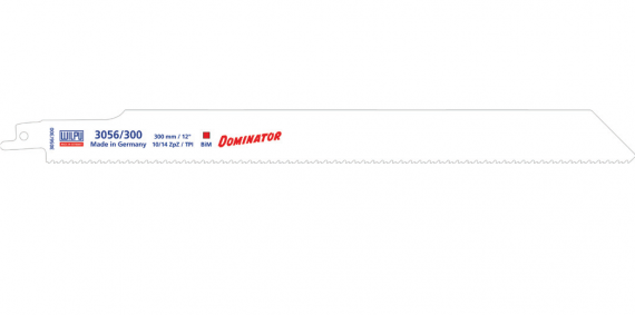 Panza Bi-Metal pentru fierastrau sabie pentru lemn cu cuie si metal / 100 bucati, dimensiune 300 x 25 x 0.9 mm