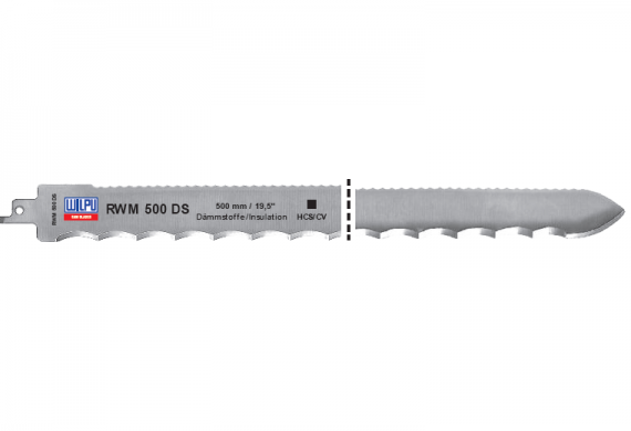 Panza HCS/CV pentru fierastrau sabie pentru piele, cauciuc si carton, dimensiune 400 x 19 x 1.27 mm