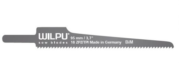 Panza sabie pentru masini pneumatice, pentru plastic si aluminiu, dimensiune 95 x 12.3 x 0.63 mm