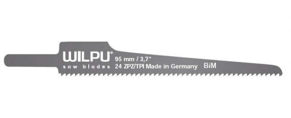 Panza sabie pentru masini pneumatice, pentru metal, dimensiune 95 x 12,3 x 0,63 mm