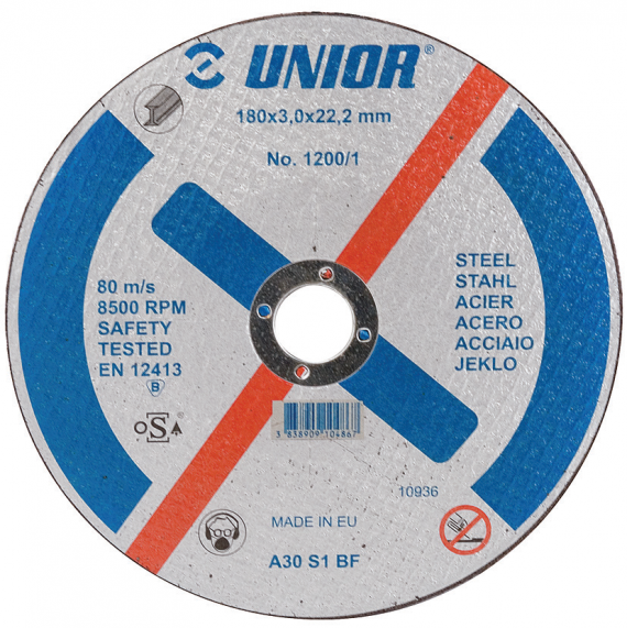 Disc abraziv pentru debitare otel, dimensiune 180 mm