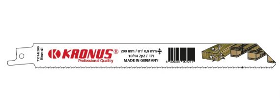 Panza Bi-Metal pentru fierastrau sabie pentru paleti, dimensiune 200 x 19 x 0.9 mm