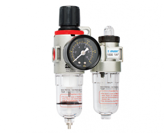 Filtru regulator si ungator pneumatic 1/4”