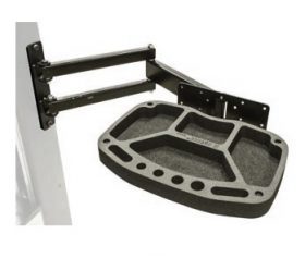 Tava pentru scule cu brat pliabil pentru stand electric pentru reparare biciclete cu placa
