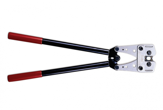 Cleste de sertizare cabluri, cu bacuri rotative interschimbabile, 10-120 mm²