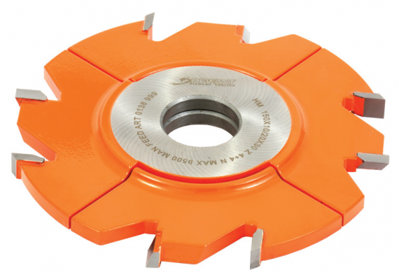 Freze cu alezaj, reglabile, pentru uluc, cu placute brazate CMS 150x6/12x30