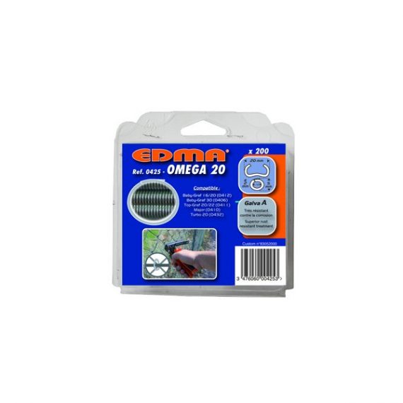 Capse galvanizate A 200 bucati OMEGA 20