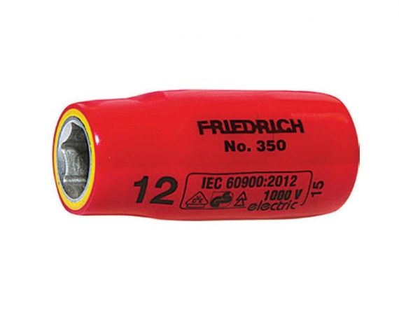 Cap cheie tubulara 1/2" izolat la 1000 V, dim. 22 mm