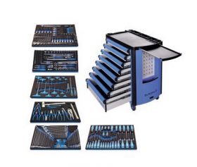Set de scule de 297 piese in module SOS in carucior de scule 920PLUS1