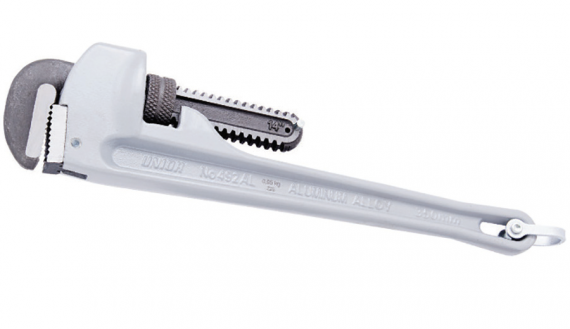 Cleste industrial din aluminiu pentru tevi cu inel pentru carabiniera, dimensiune 2.1/2”