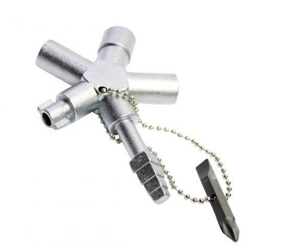 Cheie universala pentru panouri, dim. 65x65x17 mm