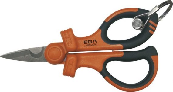 Foarfeca universala izolata la 1000 V cu inel pentru carabiniera, L - 160 mm
