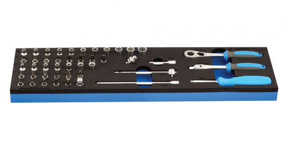 Set de capete chei tubulare si accesorii 1/4" in modul SOS