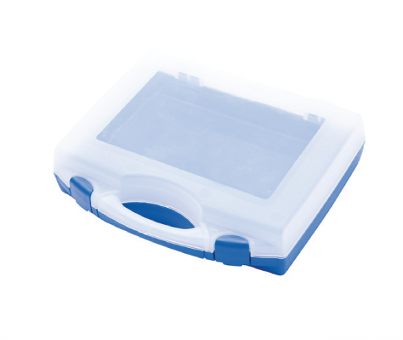 Cutie de plastic pentru capete chei tubulare, chei, dimensiune 244x207x44